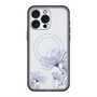 スリムプロテクションプレミアムケース with MagSafe［ Natural Flower - blue ］