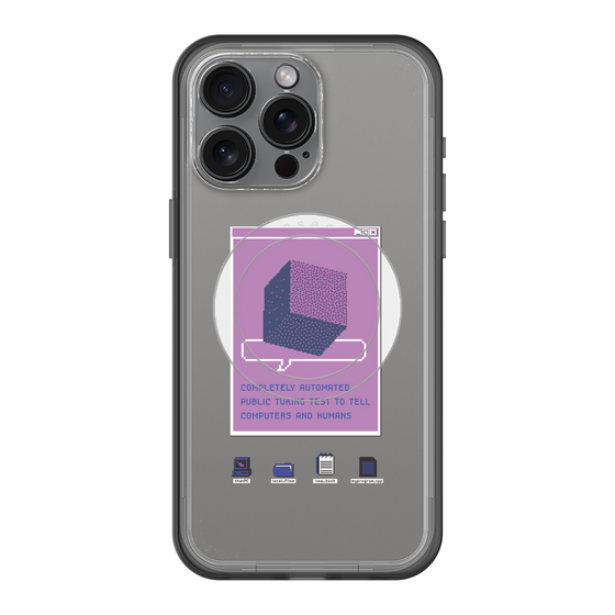 スリムプロテクションプレミアムケース with MagSafe［ Cube ］