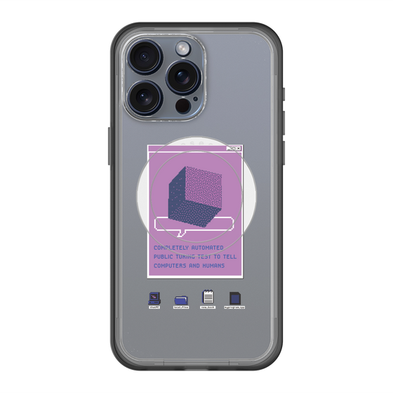 スリムプロテクションプレミアムケース with MagSafe［ Cube ］