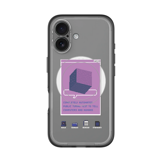 スリムプロテクションプレミアムケース with MagSafe［ Cube ］