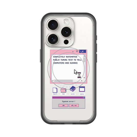 スリムプロテクションプレミアムケース with MagSafe［ System error! ］