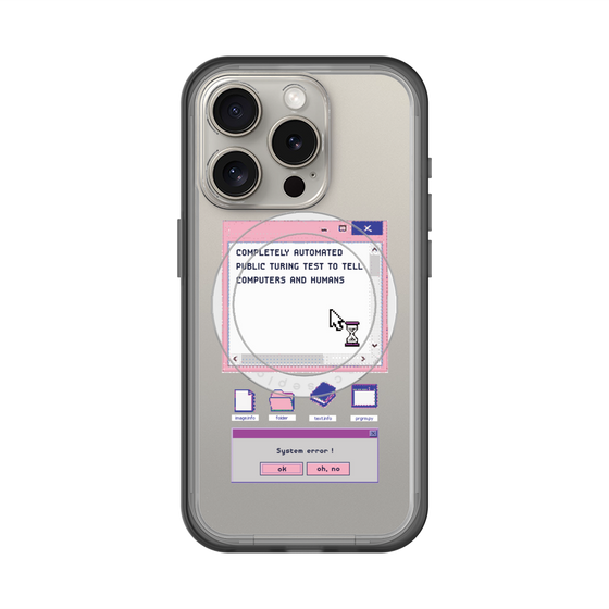 スリムプロテクションプレミアムケース with MagSafe［ System error! ］