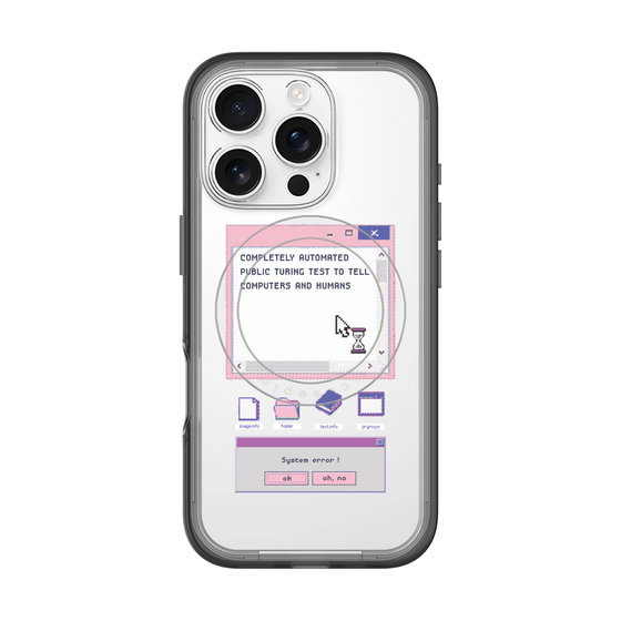 スリムプロテクションプレミアムケース with MagSafe［ System error! ］
