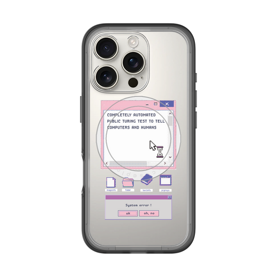 スリムプロテクションプレミアムケース with MagSafe［ System error! ］