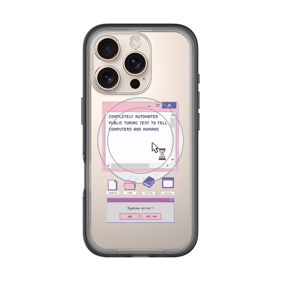 スリムプロテクションプレミアムケース with MagSafe［ System error! ］