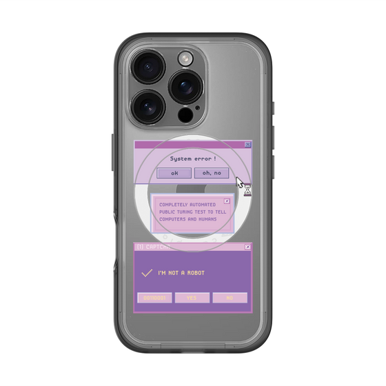 スリムプロテクションプレミアムケース with MagSafe［ I'm NOT A ROBBOT! ］