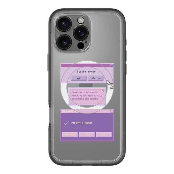 スリムプロテクションプレミアムケース with MagSafe［ I'm NOT A ROBBOT! ］