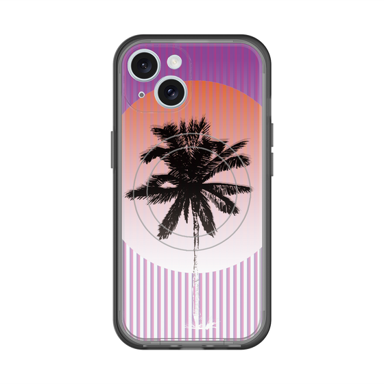 スリムプロテクションプレミアムケース with MagSafe［ Palm Tree ］
