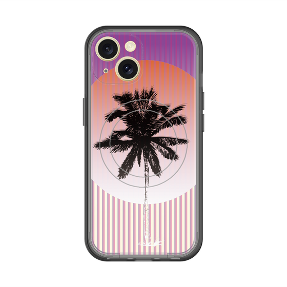 スリムプロテクションプレミアムケース with MagSafe［ Palm Tree ］