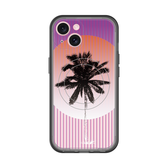 スリムプロテクションプレミアムケース with MagSafe［ Palm Tree ］
