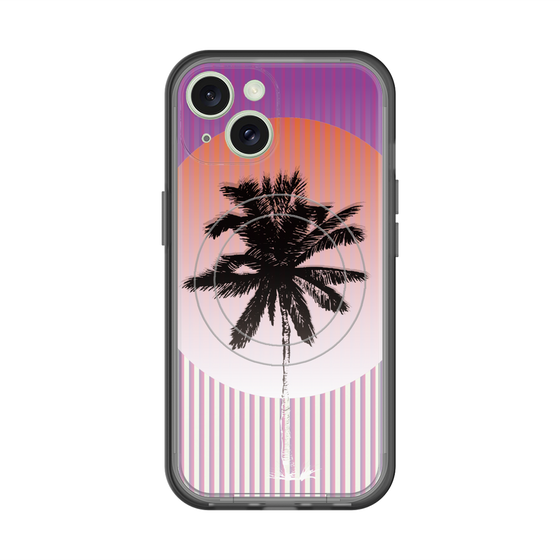スリムプロテクションプレミアムケース with MagSafe［ Palm Tree ］