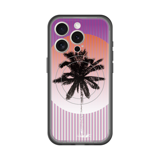 スリムプロテクションプレミアムケース with MagSafe［ Palm Tree ］