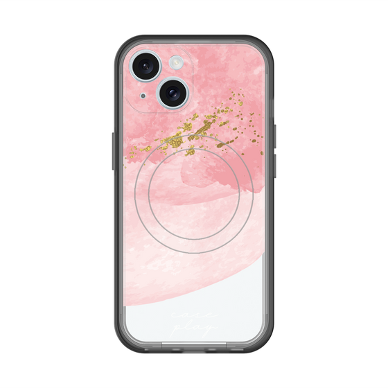 スリムプロテクションプレミアムケース with MagSafe［ pink layered ］