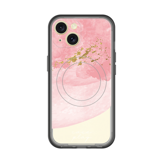 スリムプロテクションプレミアムケース with MagSafe［ pink layered ］