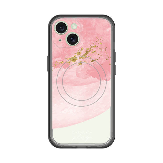 スリムプロテクションプレミアムケース with MagSafe［ pink layered ］