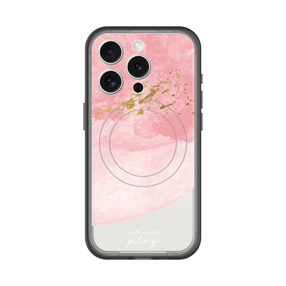 スリムプロテクションプレミアムケース with MagSafe［ pink layered ］