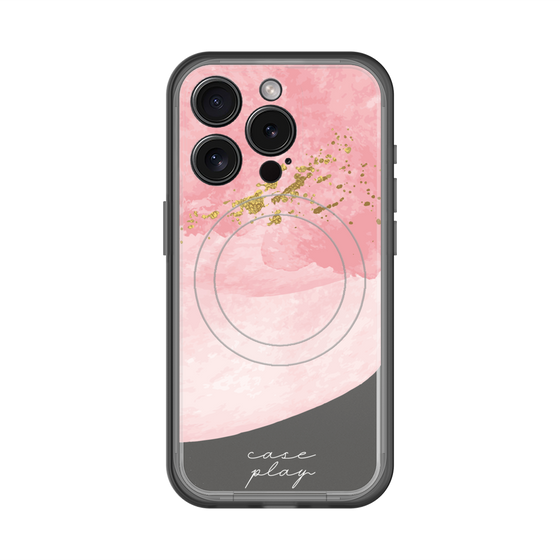 スリムプロテクションプレミアムケース with MagSafe［ pink layered ］