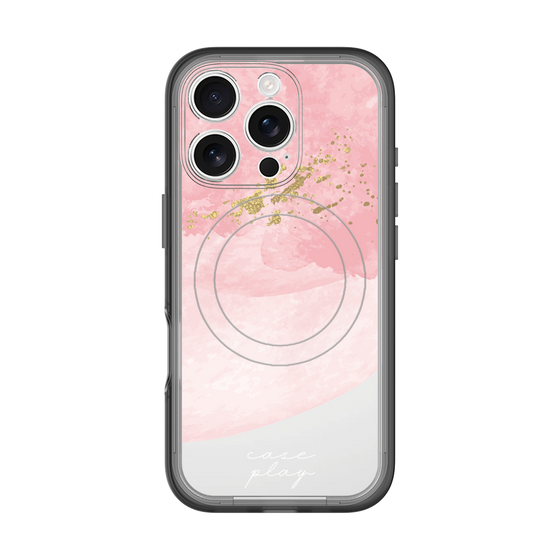 スリムプロテクションプレミアムケース with MagSafe［ pink layered ］