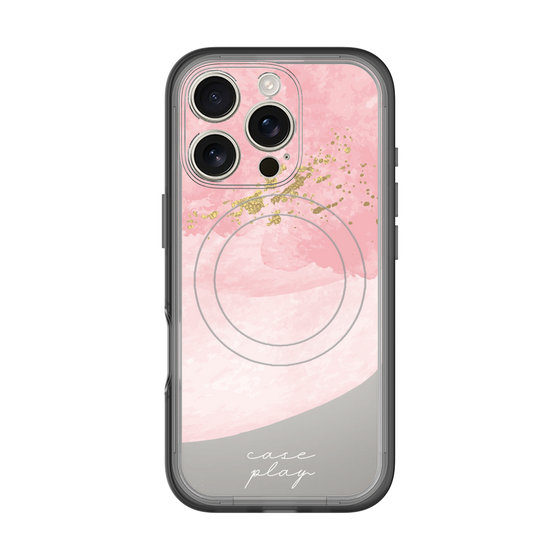 スリムプロテクションプレミアムケース with MagSafe［ pink layered ］