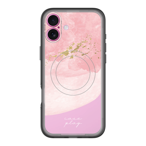 スリムプロテクションプレミアムケース with MagSafe［ pink layered ］