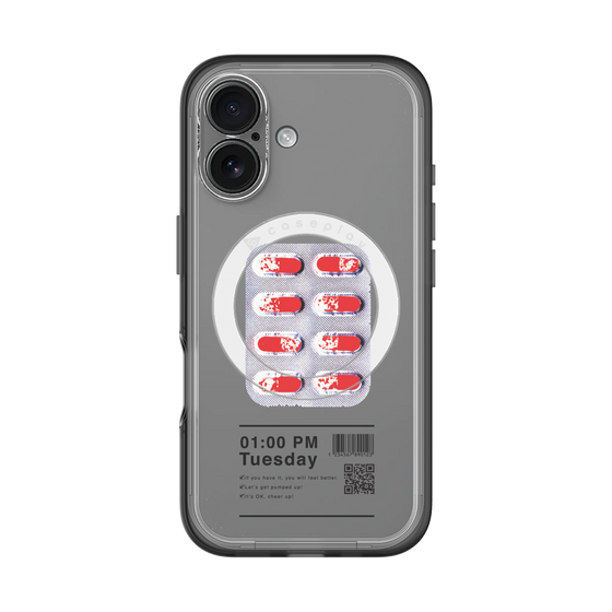 スリムプロテクションプレミアムケース with MagSafe［ 01:00 PM Tuesday ］