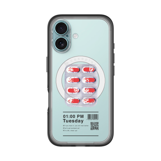 スリムプロテクションプレミアムケース with MagSafe［ 01:00 PM Tuesday ］