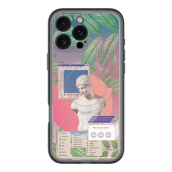 スリムプロテクションプレミアムケース with MagSafe［ vapor wave ］