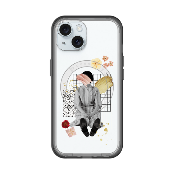 スリムプロテクションプレミアムケース with MagSafe［ Spring Picnic with Flowers ］