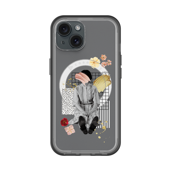 スリムプロテクションプレミアムケース with MagSafe［ Spring Picnic with Flowers ］