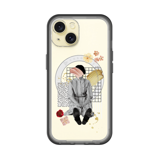 スリムプロテクションプレミアムケース with MagSafe［ Spring Picnic with Flowers ］
