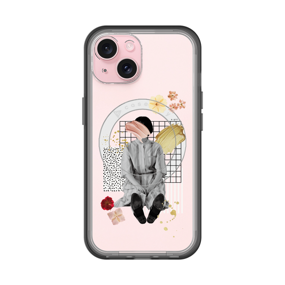 スリムプロテクションプレミアムケース with MagSafe［ Spring Picnic with Flowers ］