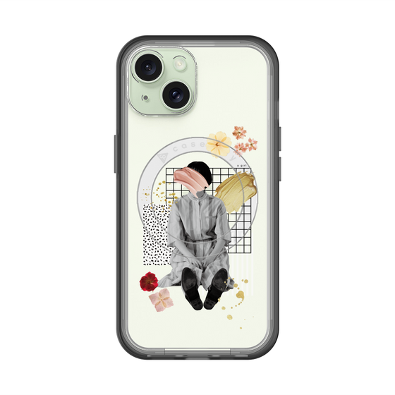スリムプロテクションプレミアムケース with MagSafe［ Spring Picnic with Flowers ］