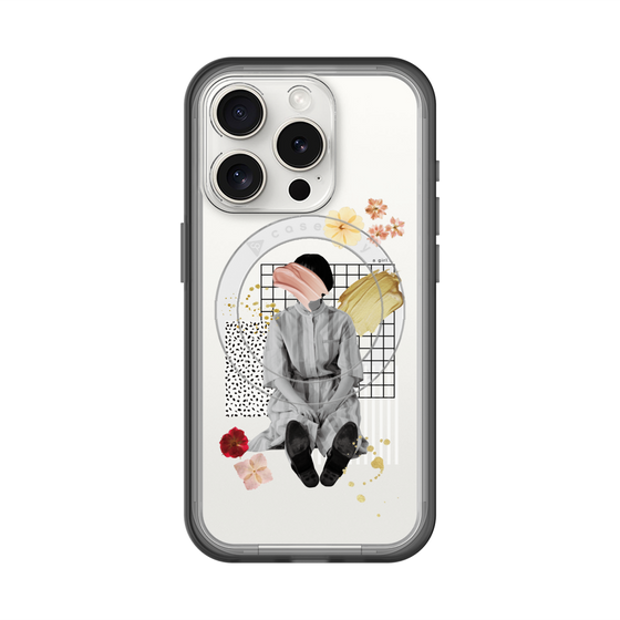 スリムプロテクションプレミアムケース with MagSafe［ Spring Picnic with Flowers ］