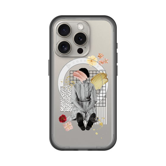 スリムプロテクションプレミアムケース with MagSafe［ Spring Picnic with Flowers ］