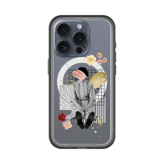 スリムプロテクションプレミアムケース with MagSafe［ Spring Picnic with Flowers ］