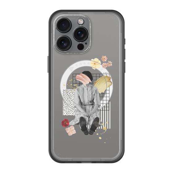 スリムプロテクションプレミアムケース with MagSafe［ Spring Picnic with Flowers ］