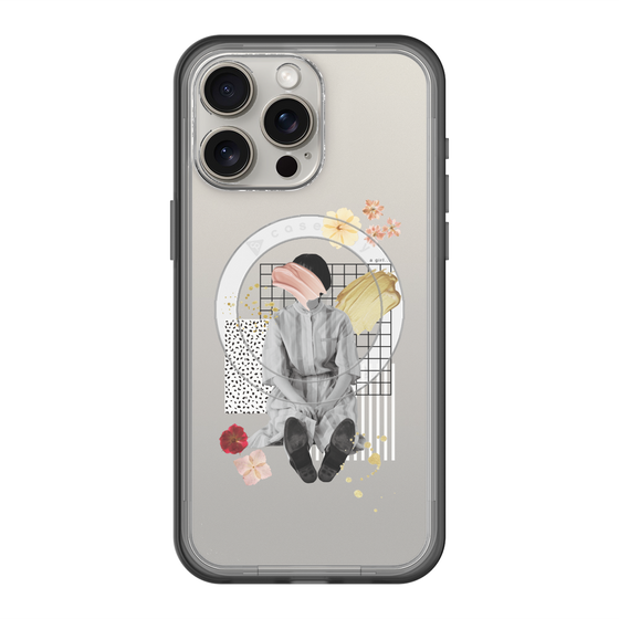 スリムプロテクションプレミアムケース with MagSafe［ Spring Picnic with Flowers ］