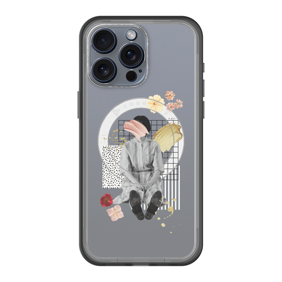 スリムプロテクションプレミアムケース with MagSafe［ Spring Picnic with Flowers ］