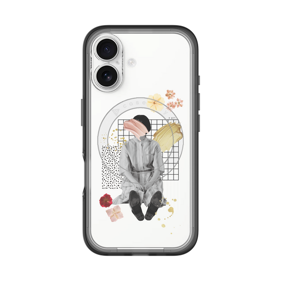 スリムプロテクションプレミアムケース with MagSafe［ Spring Picnic with Flowers ］