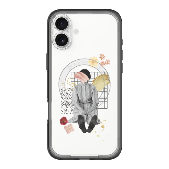 スリムプロテクションプレミアムケース with MagSafe［ Spring Picnic with Flowers ］