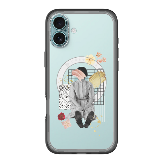 スリムプロテクションプレミアムケース with MagSafe［ Spring Picnic with Flowers ］