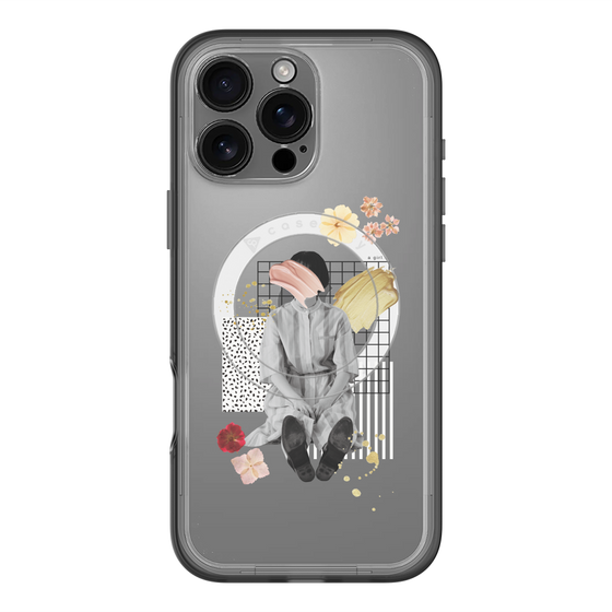 スリムプロテクションプレミアムケース with MagSafe［ Spring Picnic with Flowers ］