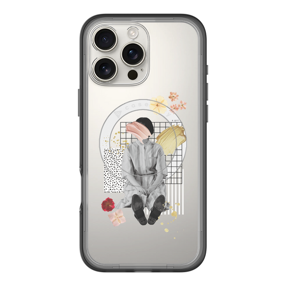 スリムプロテクションプレミアムケース with MagSafe［ Spring Picnic with Flowers ］