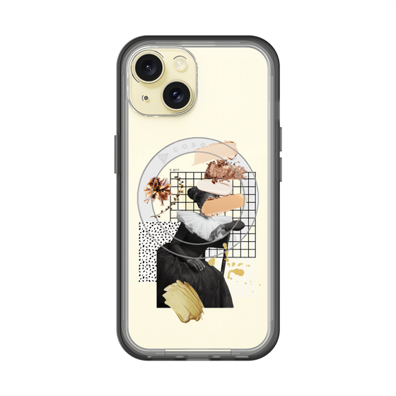 スリムプロテクションプレミアムケース with MagSafe［ Artistic Fall in Beige ］