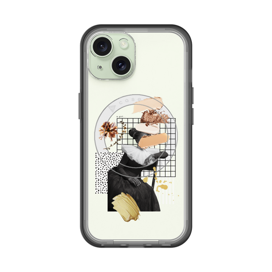 スリムプロテクションプレミアムケース with MagSafe［ Artistic Fall in Beige ］