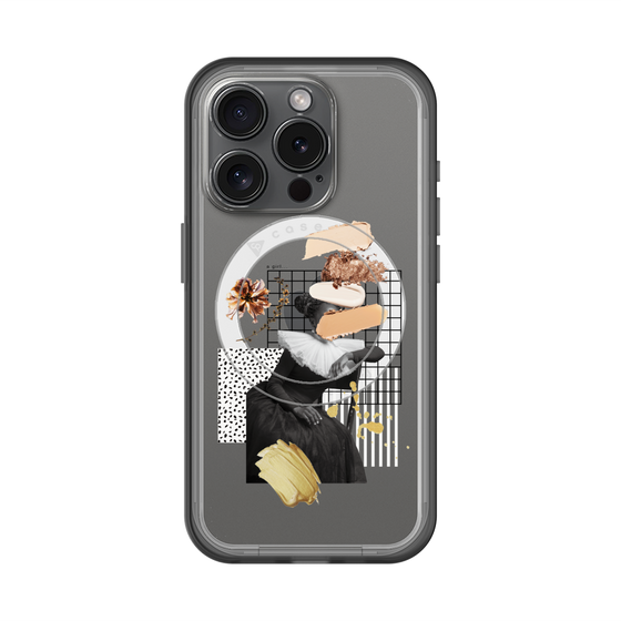 スリムプロテクションプレミアムケース with MagSafe［ Artistic Fall in Beige ］