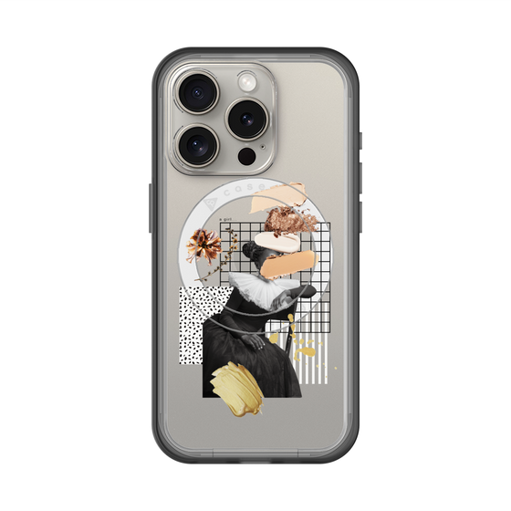 スリムプロテクションプレミアムケース with MagSafe［ Artistic Fall in Beige ］