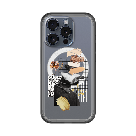スリムプロテクションプレミアムケース with MagSafe［ Artistic Fall in Beige ］