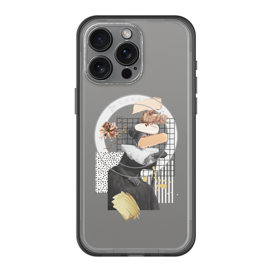 スリムプロテクションプレミアムケース with MagSafe［ Artistic Fall in Beige ］