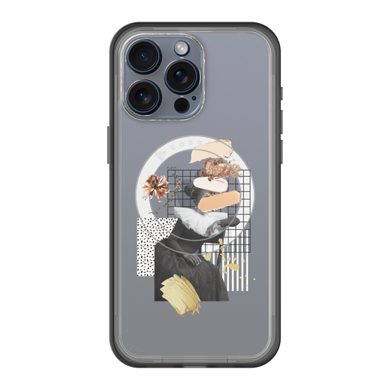 スリムプロテクションプレミアムケース with MagSafe［ Artistic Fall in Beige ］